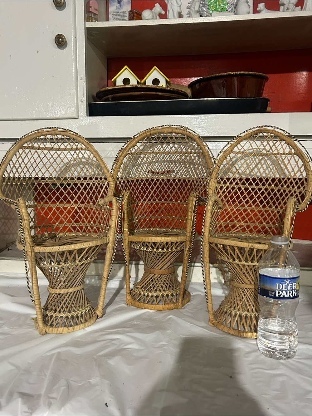 Wicker Peacock Mini Accent Chair - Natural Rattan (Sold separately)